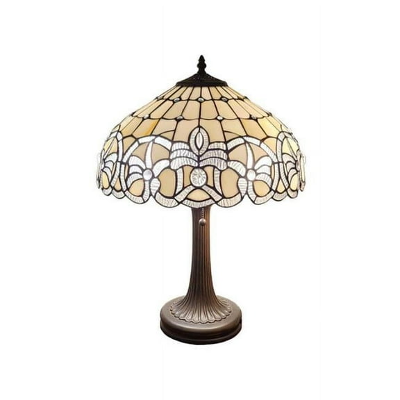 Amora Lighting  24 in. Tall Tiffany Style Floral Design Table Lamp