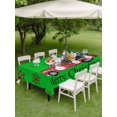 thumbnail image 3 of Outdoor Tablecloth with Umbrella Hole and Zipper, Christmas Tree Rectangle Table Cloth 60x84 Inch Waterproof Tablecloth, Red Truck Xmas Winter Snowflake Picnic Table Cover for Patio Camping, 3 of 7