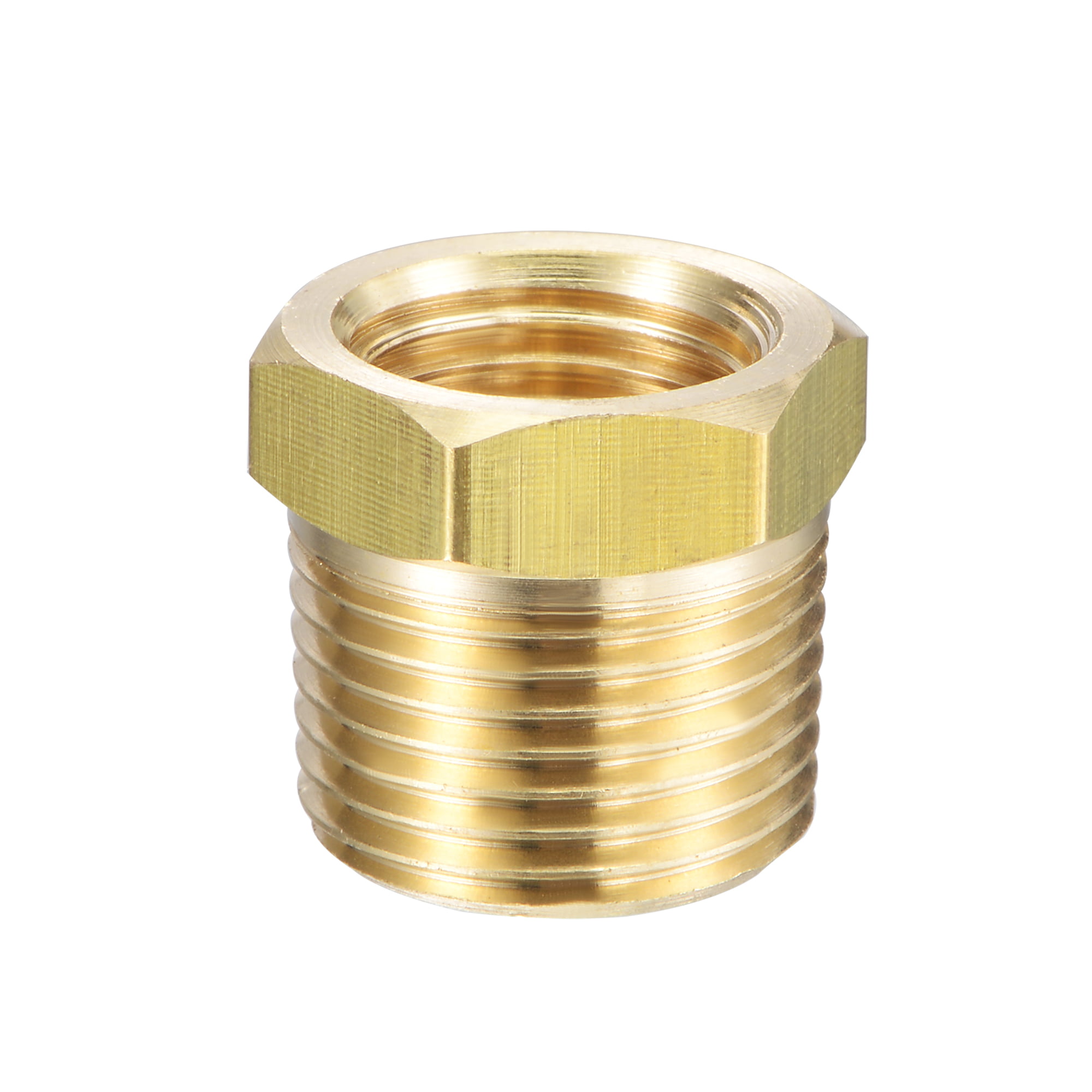 Brass Pipe fitting coupling reducer male Gauge adaptor water oil pressure joiner 