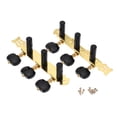 thumbnail image 3 of Alice AO-020HV3P 1Pair(Left + right) Classical Guitar Tuning Key Gold /Black Plated Peg Tuner Machine Head(long) String Tuner, 3 of 7