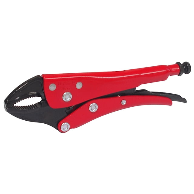 Pinza de presión Urrea quijada curva corta alambre 7' 4073