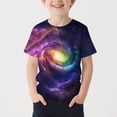 thumbnail image 2 of IVEYRTF Boys Star Print Short Sleeve T-Shirt Casual Round Neck Top for School Activities Everyday Comfort Sporty Style Shirt(Multicolor#8,5-6 Years), 2 of 5