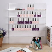 6 Layer Acrylic Cosmetic Nail Polish Bottle Storage Holder Display Wall Rack