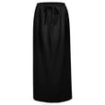 thumbnail image 7 of GEWSEY Womens Maxi Skirt 2025 Casual Flowy Elastic High Waist Long Skirts (Black, L), 7 of 7