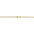 thumbnail image 3 of Primal Gold 10 Karat Yellow Gold 1.5mm Diamond-cut Extra-Lite Rope Chain, 3 of 6