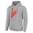 thumbnail image 2 of Unisex Starter Heather Gray Kansas City Chiefs Color Scratch Fleece Pullover Hoodie, 2 of 3
