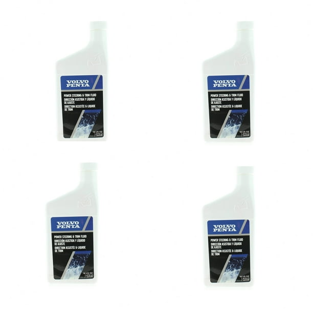 Volvo Penta New OEM Power Steering and Trim Fluid, 3851039x4