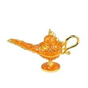 Metal Aladdin Genie Lamps Legend Aladdin Magic Lamp - Gold I Small I Pakistani Artisan Design I Decoration Piece Accent