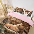 thumbnail image 3 of Erosebridal Animal Capybara Twin Bedding For Boys Girls,Japanese Style Duvet Cover Set For Kids,2pcs,No Comforter,Pink Reversible, 3 of 6