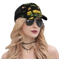 thumbnail image 5 of Lsque Bees and Sunflowers Printed Trucker Hat - Baseball Cap for Men Women - Breathable Mesh Side, Adjustable Fit - for Casual Wear, 5 of 7