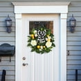 thumbnail image 7 of Coolmee Lemon Wreath for Front Door, 20” Spring Summer Wreaths for Indoor Outdoor Wall Window Door Home Decor, 7 of 7