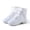 White, variant on Girls Jazz Dance Boots Lace Up High Top Flat Shoes Soft Comfy Durable Split-Sole Canvas Shoes for Dancing & Stage Performance