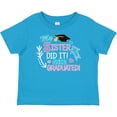 thumbnail image 3 of Inktastic My Sister Graduated with Cap and Arrows Girls Baby T-Shirt, 3 of 5