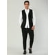 thumbnail image 3 of Chalecos Con Cuello En V Para Hombre, Bolsillos Sin Mangas, Chaleco Informal Negro L, 3 of 7