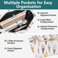 thumbnail image 3 of FORMRS Tote Bag for Women Quilted Large Capacity Travel Work Carry On Shoulder Handbag, Ice Cream Pattern, 3 of 7