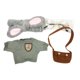 thumbnail image 1 of onlyliua para El Hogar Ropa Lalafanfan, Conjunto de Ropa de Vestir para Juguetes de 30 Cm con Gafas, Gorra, Suéter, Falda, Mochila, Juguetes para Niños y Niñas, 1 of 4