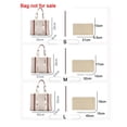 thumbnail image 4 of Bolsa de fieltro para maquillaje con portavasos, bolso de mano de lujo para mujer y moldeador de bolsos, organizador de bolsos apto para bolso Woody, 4 of 5
