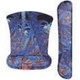 thumbnail image 1 of Keyboard Wrist Rest Pad and Wrist Support Set, Ergonomic Raised Memory Foam Cushion, Non Slip Rubber Base [Pain Relief] for Office, Computer, Laptop, Typist, Gamer - Luxuriant Flowers, 1 of 7