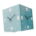 thumbnail image 4 of Reloj de pared de esquina para interiores y exteriores, creativo, vintage, decorativo, moderno. azul, 4 of 9
