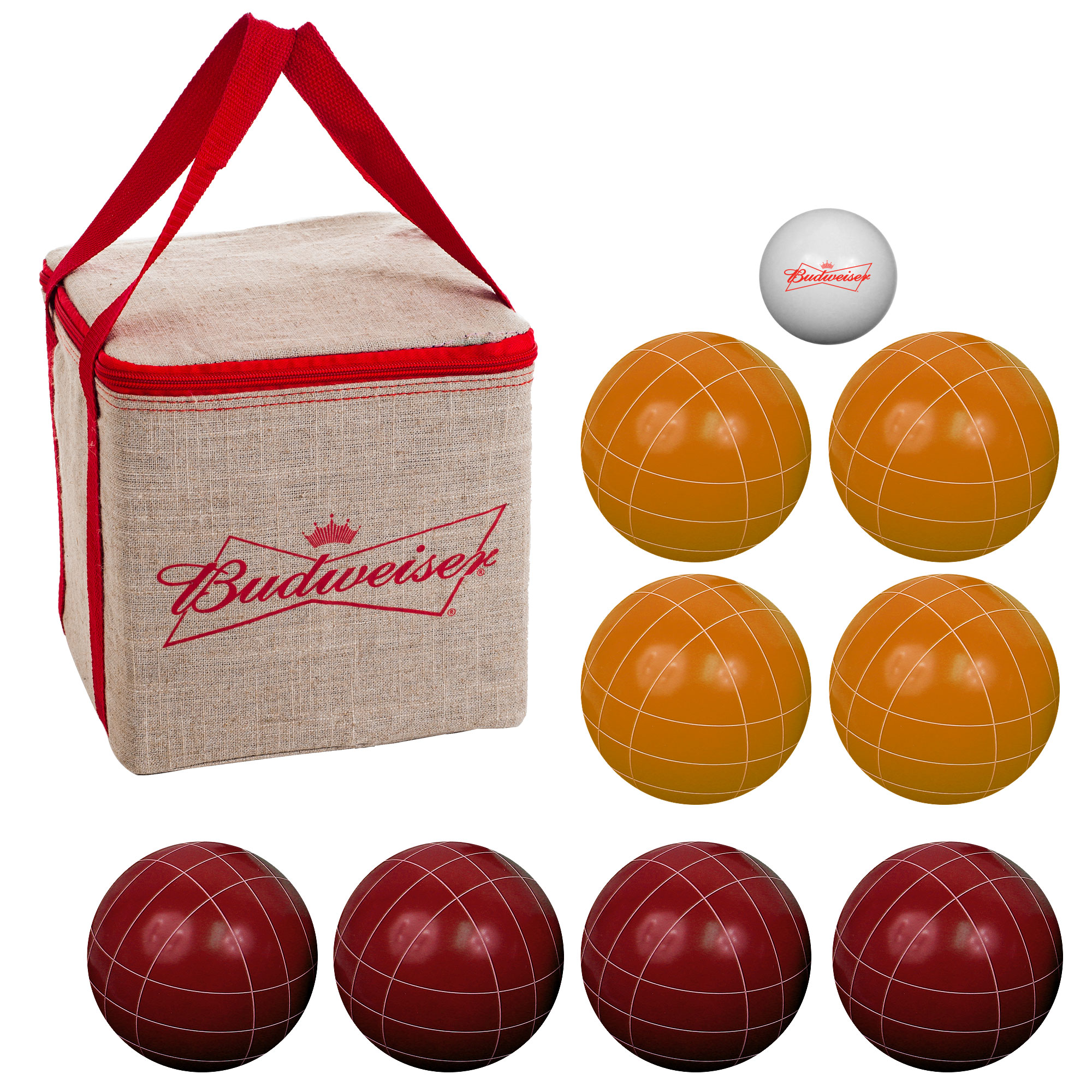 Bocce Ball Set- Regulation Outdoor Family Bocce Game by Hey! Play! (Budweiser) - image 2 of 2