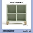 thumbnail image 4 of Storkcraft California Cube Organizer Children's Bookcase, Sage with Driftwood, 4 of 11