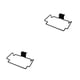 thumbnail image 1 of Advancent Soporte para bolsas de cocina de acero inoxidable, fácil de limpiar y que ahorra espacio, estante de basura de cocina duradero, puerta negro 2piezas, 1 of 6