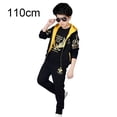 thumbnail image 3 of Qarigey 3 unids/set fiesta senderismo niños abrigo camiseta pantalones niños poliéster manga larga pulóver ropa Kit ropa conjuntos de ropa Negro 110cm, 3 of 6