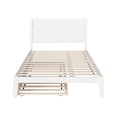 thumbnail image 4 of AFI NoHo 14" Queen Wood Platform Bed Frame with Twin XL Trundle, White, 4 of 7
