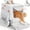 Silver gray, variant on Stainless Steel Litter Box with Lid, Extra Large Enclosed Cat Litter Boxes for Big Cats Multiple, Metal Cat Litter Box with Mat, Silver Gray