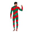 thumbnail image 2 of FYEGRE Elegant Christmas Performance Bodysuit Stage With Classic Candy Stripes Design For Holiday Shows And Events Red XL, 2 of 4