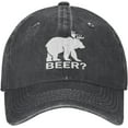 thumbnail image 2 of Deer Beer Bear Baseball Cowboy Hat Adjustable Trucker Hat, 2 of 9