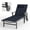 Blue, variant on CIOKEA Aluminum Outdoor Chaise Lounge Chair Set of 2 with Pillow & Armrest, Patio Lounge Chair with 5-Position Adjustable Recliner & Wheels for Poolside Backyard, Off White