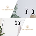 thumbnail image 3 of 2Pcs Multi-function Hooks Wall-mounted Hanger Wrench Design Iron Hooks, 3 of 9