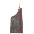 thumbnail image 1 of Delantal Delantal impermeable ajustable Bolsillo PVC Coral Terciopelo Babero de cocina Accesorio de cocina, Morado Methold HA003473-01, 1 of 6