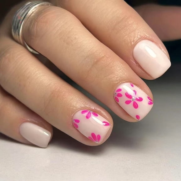 KUFptva Press on Nails Fake Nails Stick Glues on Nails False Nails Acrylic Nails Artificial False Nails for DIYS Nails Designs