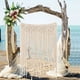 thumbnail image 1 of Tapiz colgante de pared tejido con borlas grandes de macramé Fernando Beige bohemio Chic tapiz tejido macramé, 1 of 7