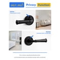 thumbnail image 3 of ACEEOCK Black Privacy Door Handle, Bedroom Bathroom Interior Door Lever, Aluminium Alloy Handle Lever, 1 Pack, 3 of 8