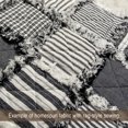 thumbnail image 6 of JCS Medium Weight Black White Ticking Stripe Homespun Cotton Fabric Sold by the Yard, 6 of 8