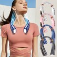 thumbnail image 1 of ¡Precios Increíbles, Descuento Ya!, Ventilador portátil silencioso con pantalla digital USB para deportes, sin hojas, para colgar en el cuello, para exteriores, con iluminación ambiental colorida, 1 of 8