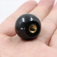 thumbnail image 5 of Ball Lever Knob - 10pcs M6*25mm Insulator Handle Black Bakelite Ball Knob, Female Thread Round Copper Nut Universal Machine Tool Accessories, 5 of 5