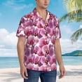 thumbnail image 5 of Fotbe Orchids Flowers Hawaiian Shirt for Men Unisex Summer Beach Casual Short Sleeve Cotton Linen Button Down Shirts-XX-Large, 5 of 9