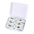 thumbnail image 1 of Clips multifuncionales para sábanas de 6 piezas, accesorios organizadores ajustables reutilizables fiables, abrazadera para edredón sin alfileres para Blanco Sunnimix Clips fijos para edredones, 1 of 6