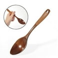 thumbnail image 3 of Japanese Wooden Spoon Long Handle Ramen Spoon Baby Eating Spoon Drinking Porridge Spoon Household Wood Tableware Round Spoon, 3 of 7