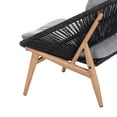 thumbnail image 5 of Christopher Knight Home Outdoor Rattan Lounge Chair with Removable Grey Cushions, Dark Grey, 5 of 11