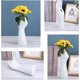 thumbnail image 5 of Florero de cerámica de arte moderno de 9 pulgadas que sostiene plantas contenedor de flores, florero de brazo blanco de mesa para decoración de oficina en el hogar, 5 of 5