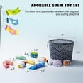 thumbnail image 4 of Nocciola 10 PCS Sushi Toys with Takeout Bag,Plush Squeaky Dog Toy Set,Cute Stuffed Pet Toys,Puppy Chew Toys,For Small to Medium Dog, Foodie Series toy, 4 of 5