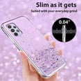 thumbnail image 6 of Compatible with Samsung A33 5G Case Clear Glitter Sparkly Cases Shockproof Samsung Galaxy A33 5G Phone Case Silicone Cute Slim Protective Case (Samsung A33 5G, Purple), 6 of 13