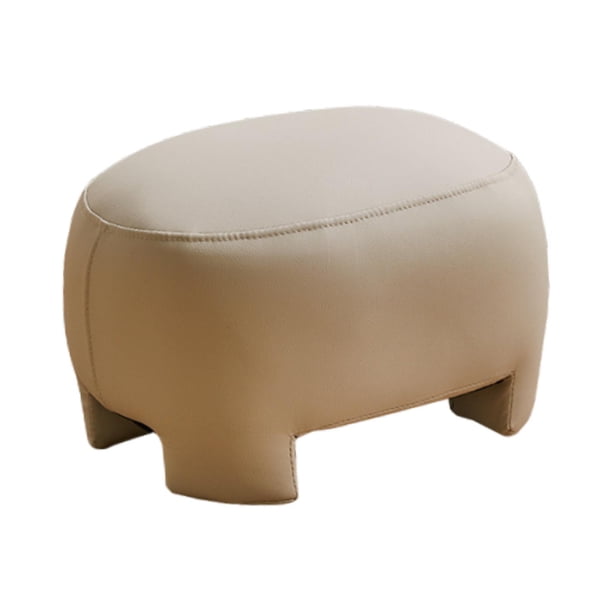 Taburete acolchado para pies, reposapiés suave y cómodo para sofá, para oficina, sala de estar, hogar Beige