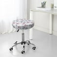 thumbnail image 7 of Fotbe Lilies Flowers Stool Covers Round,Waterproof Round Bar Stool Covers Bar Chair Covers Washable Stool Cushion Slipcover for 12-14 Inch Chair-12 inch, 7 of 7