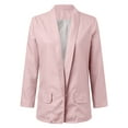 thumbnail image 5 of outfmvch blazer jackets for women classic blazer jackets business casual boyfriend plus size lightweight work blazer jacket womens tops pink, 5 of 5